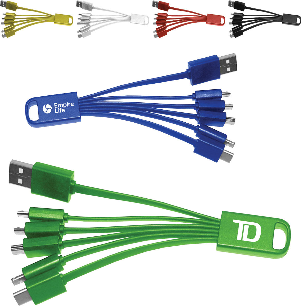 6 in 1 USB Adapter Charging Cable