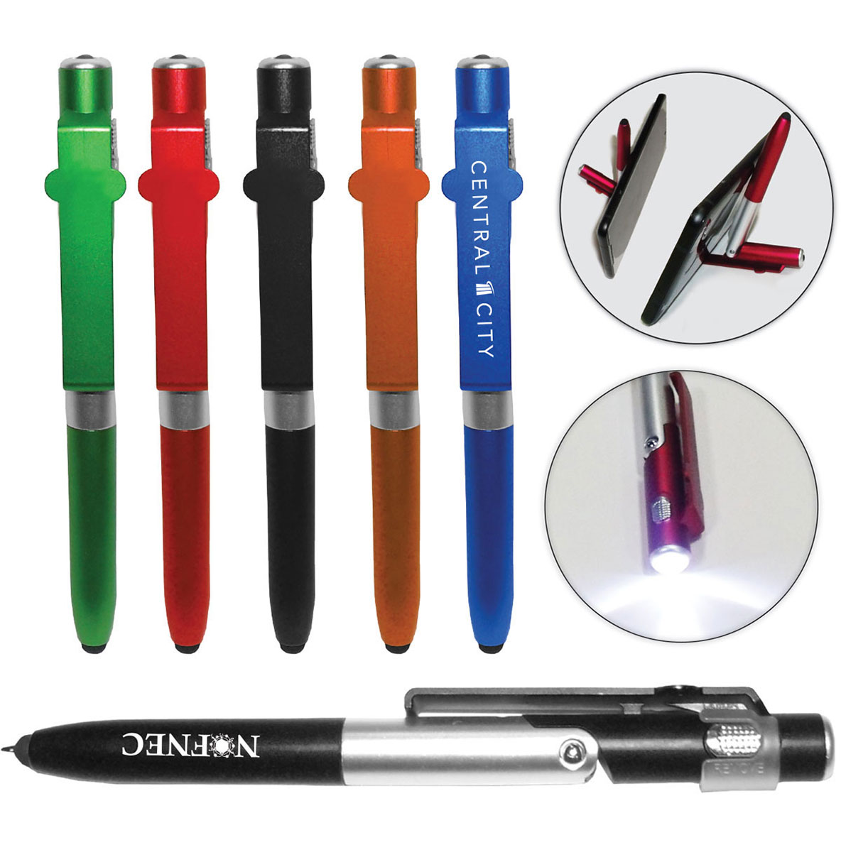 3 in 1 Multi-Function Stylus Pen
